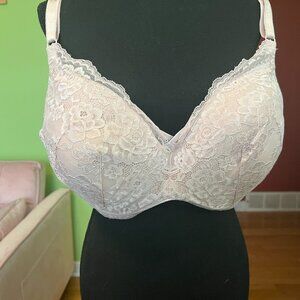 Torrid Wireless Padded Push Up Pink Lace T-Shirt Bra 46D